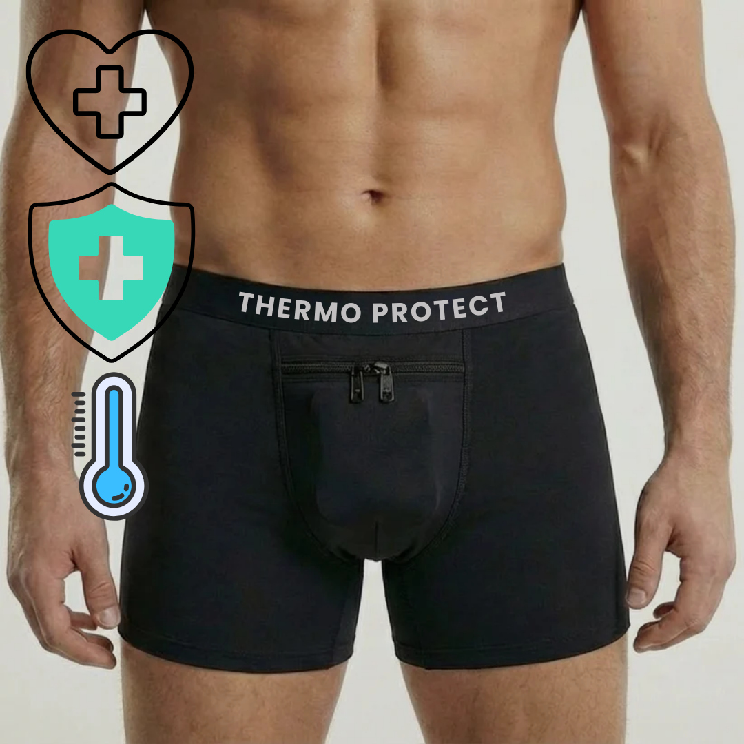 ThermoProtect – Boxer 100 % coton avec protection intégrée